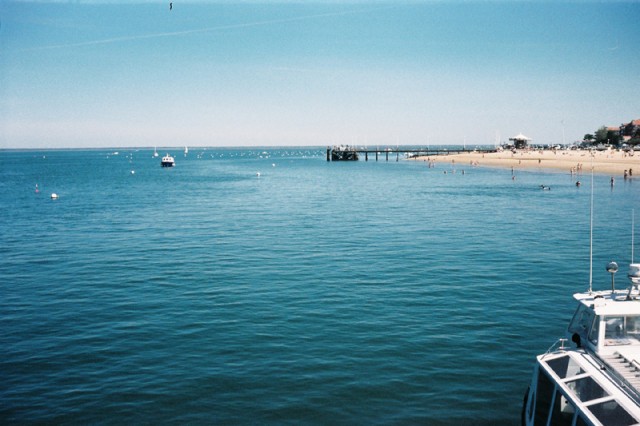 arcachon beach lomographie