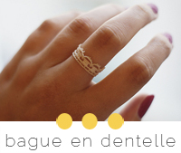 diy bague en dentelle