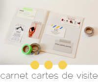 diy carnet de carte de visite