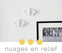 diy nuage papier relief mur