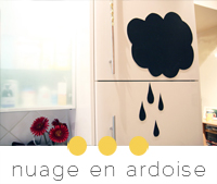 diy nuage ardoise frigo