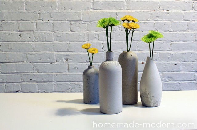 DIY vases en béton